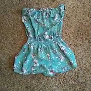 Strap-less romper