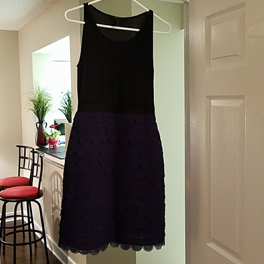 BCBGmaxazria black and purple  cocktail dress