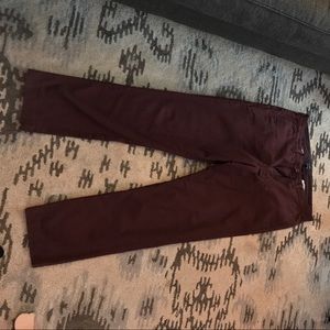 J. Crew Cabernet color khakis 34-32