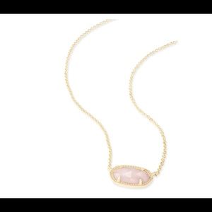 Kendra Scott Jewelry - Kendra Scott Elisa Pendant Necklace Rose Quartz! Kendra Scott Jewelry - Kendra Scott Elisa Pendant Necklace Rose Quartz!