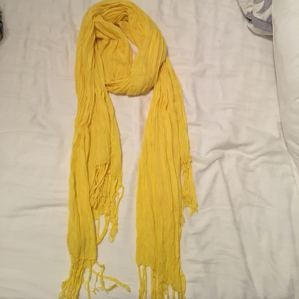 Yellow light weight scarf- all season