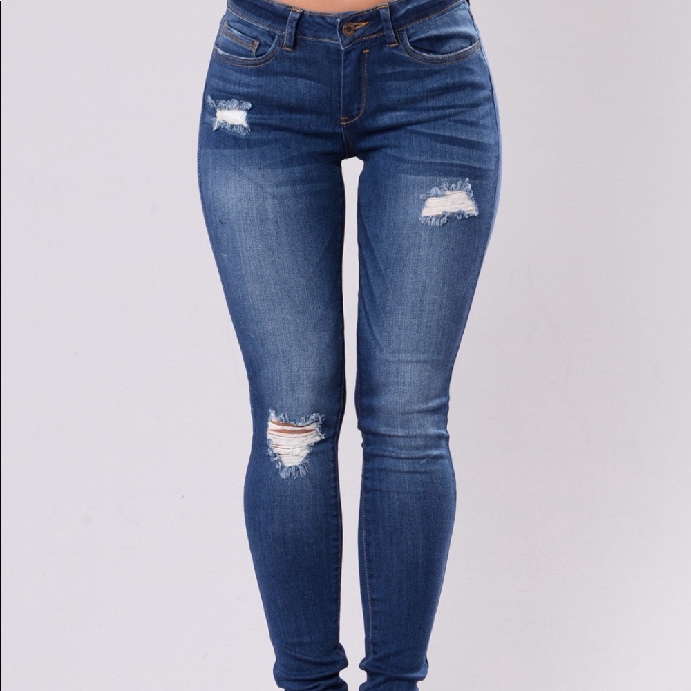 Fashion nova jeans jeggings blue