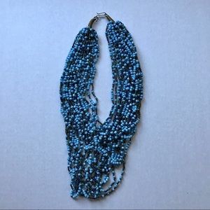 Multi strand beaded necklace