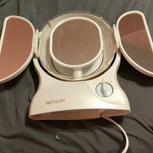 Makeup mirror with light