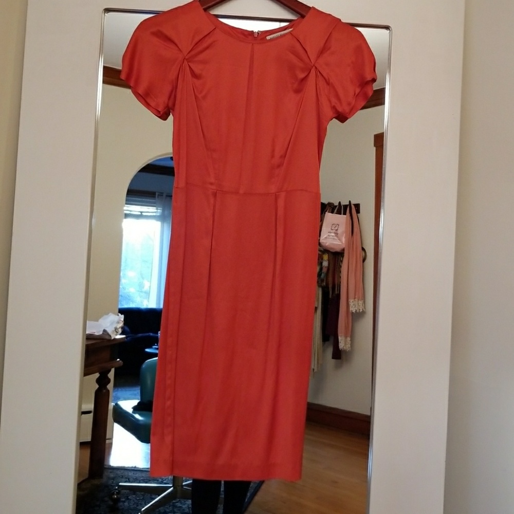 Banana Republic classy & sexy red satin dress