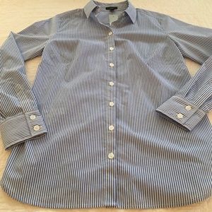 Ann Taylor Pinstripe Button-Down - New W/ Tags