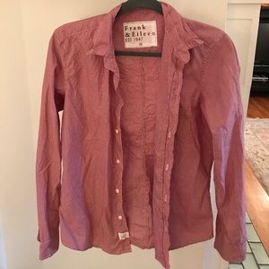 Frank & Eileen red & white check shirt