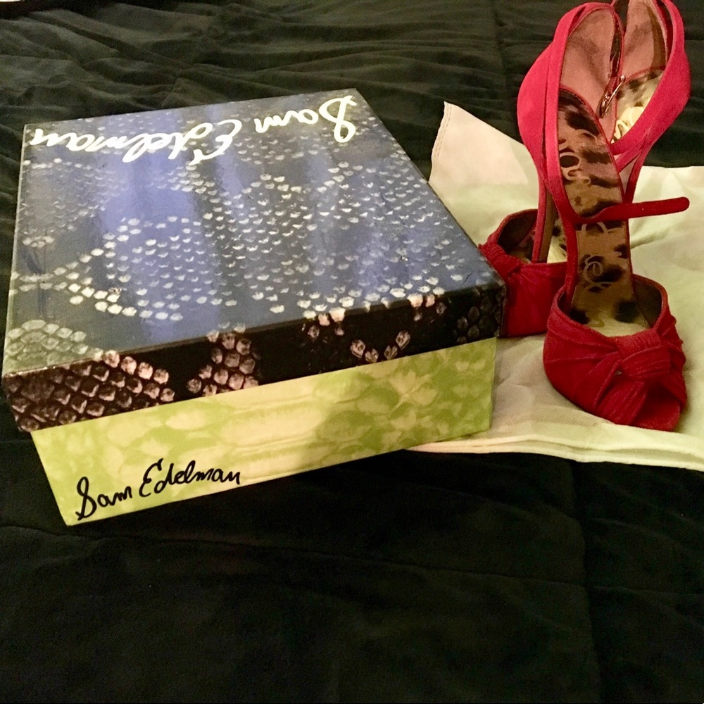 Sam Edelman Ruby Red Stiletto Pumps