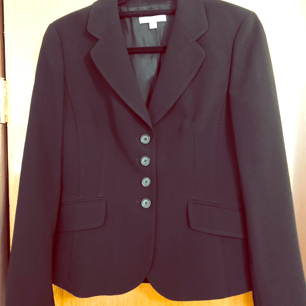 Ann Taylor black lined blazer size 4