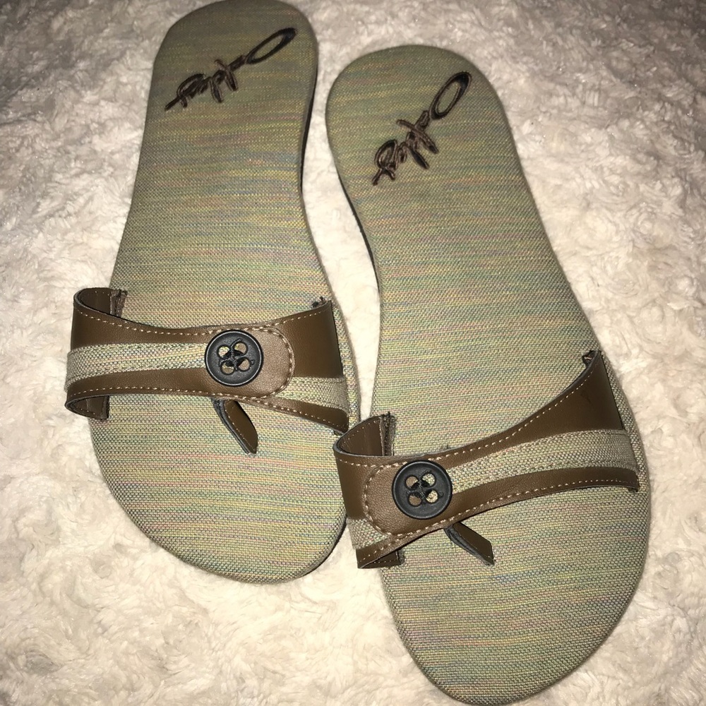 Oakley flip flop sandles sz 8