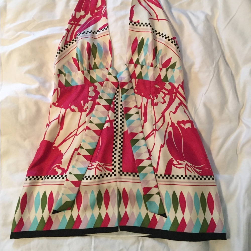 Nicole Miller silk halter top