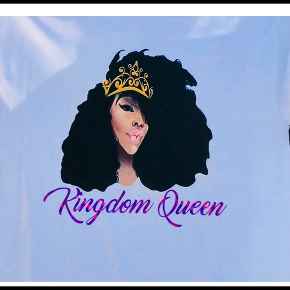 Kingdom Queen’s shirts come in black and white - Picture 2 of 2
