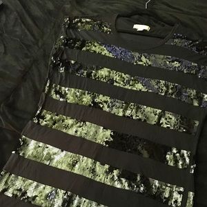 Michael Kors Sequined Little Black Dress