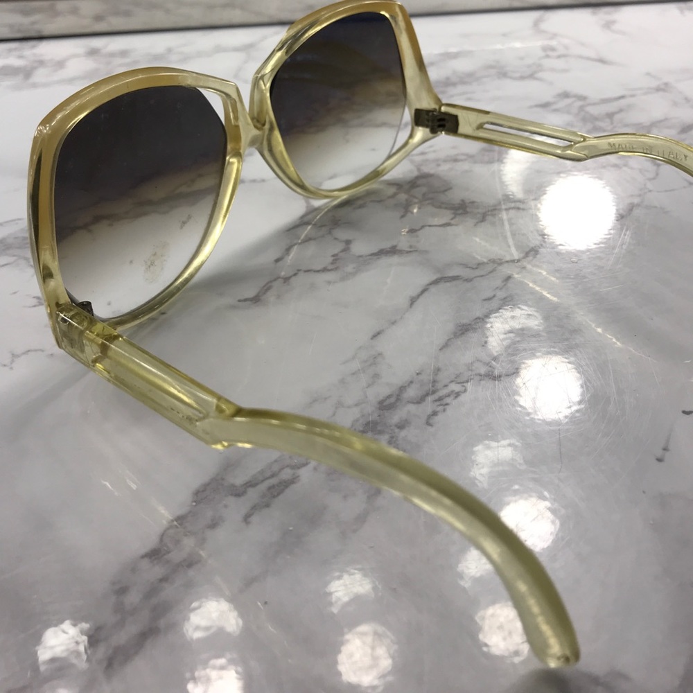 Rare Vintage DISCO 70’s clear square glasses - Picture 6 of 8