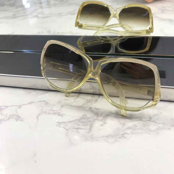 Rare Vintage DISCO 70’s clear square glasses - Picture 3 of 8