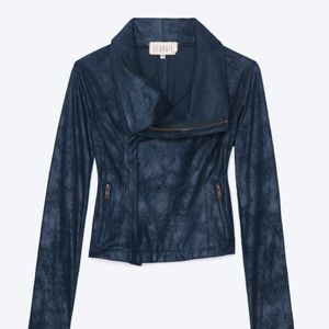 Intermix Blue leather Jacket