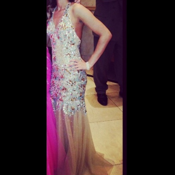 Designer Formal Dress Dave and Johnny size 0 - Picture 1 of 7