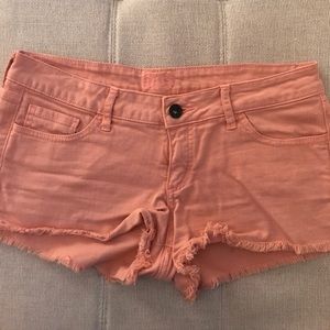 Pink Denim Shorts