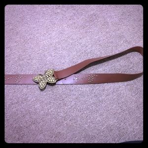 Brown butterfly belt