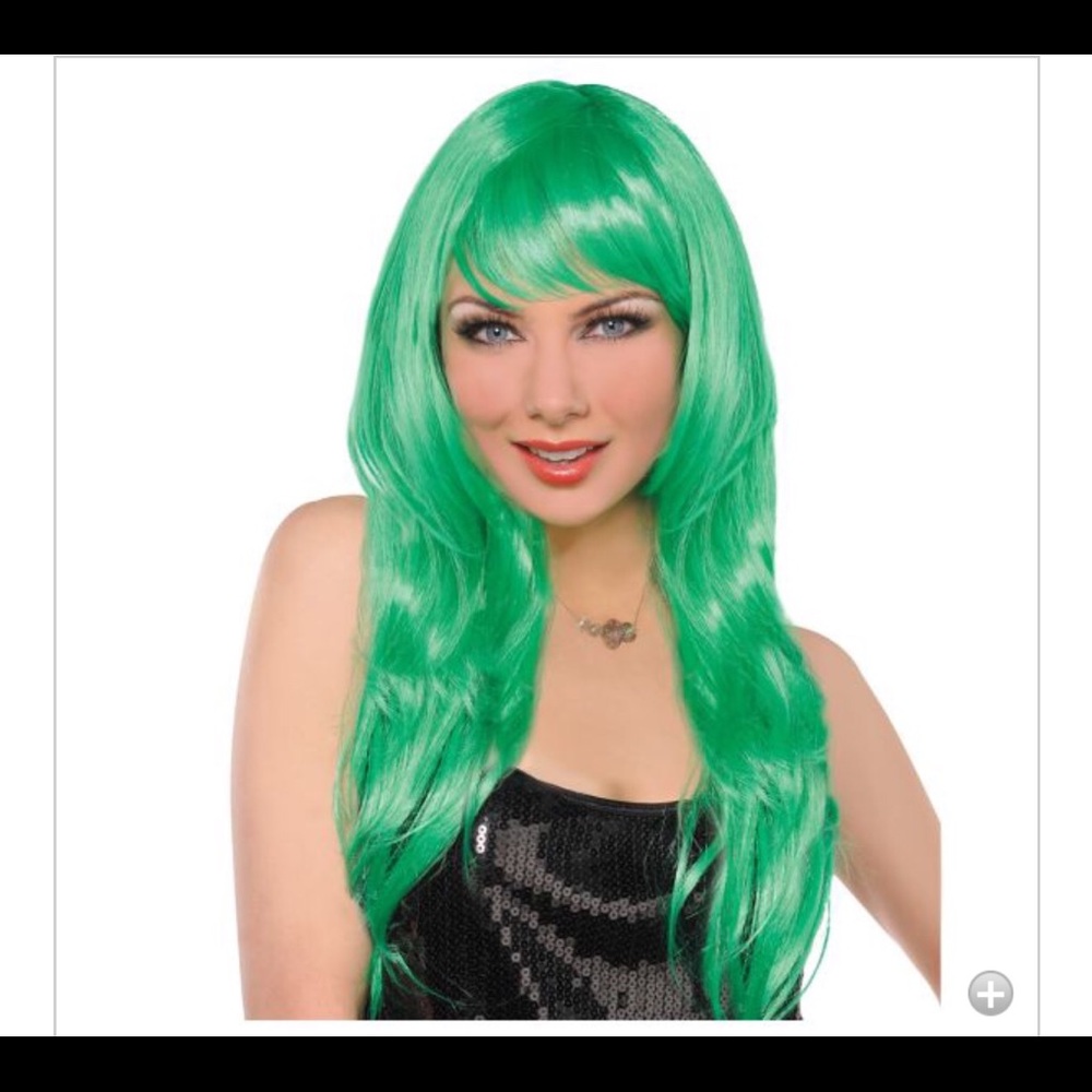 Green wig