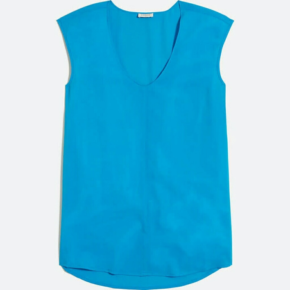 JCrew
Cap-Sleeve Shirttail Blouse SZ 6 NWT