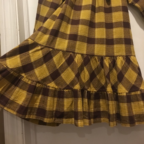 Girls designer Boho Chic plaid flannel - Picture 3 of 8