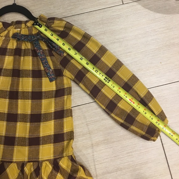 Girls designer Boho Chic plaid flannel - Picture 7 of 8