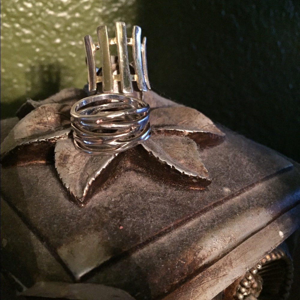 Sterling Silver rings sz 8