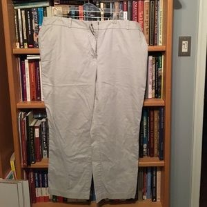 Talbots grey heritage pants 💯 % cotton. 2w