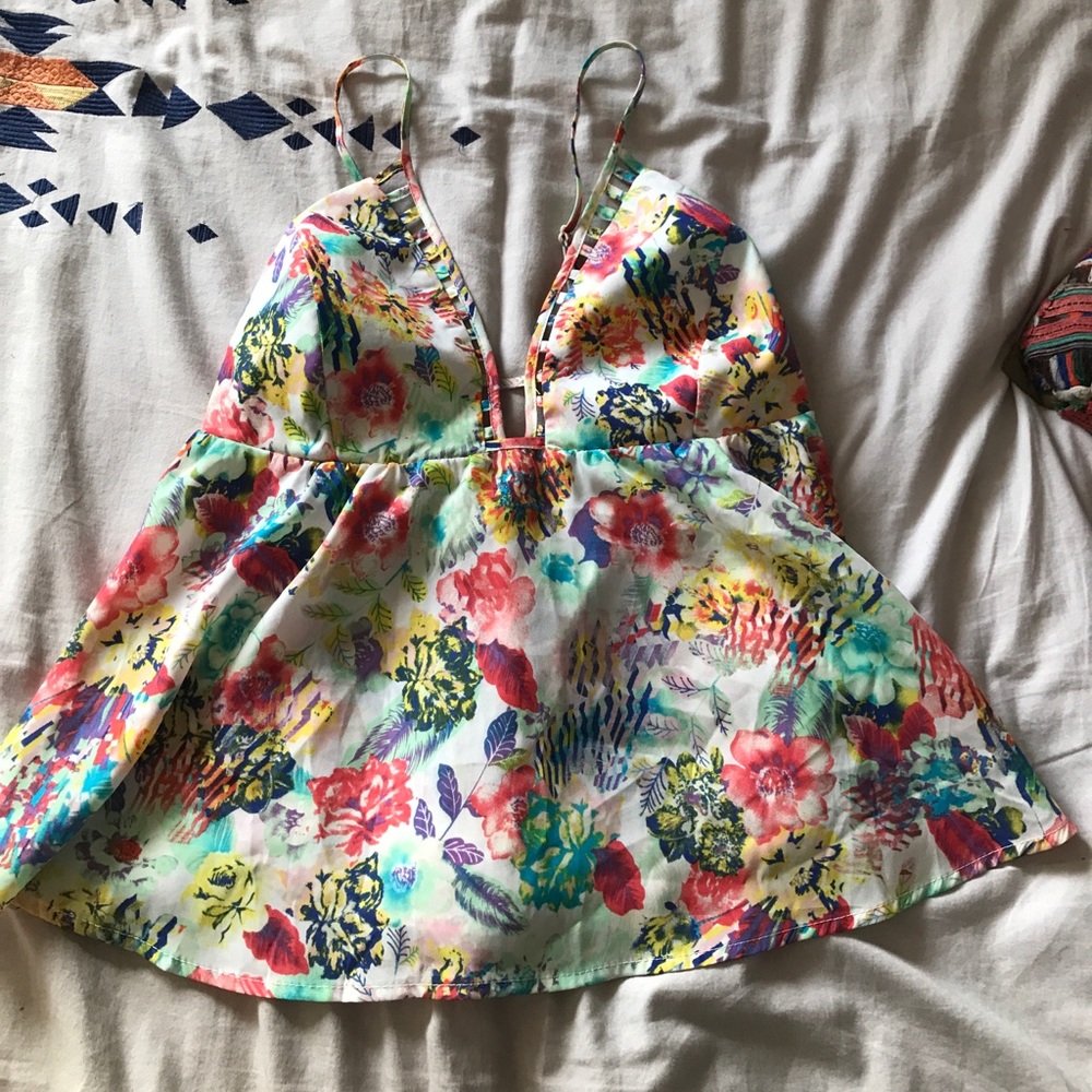 Cute baby doll floral top