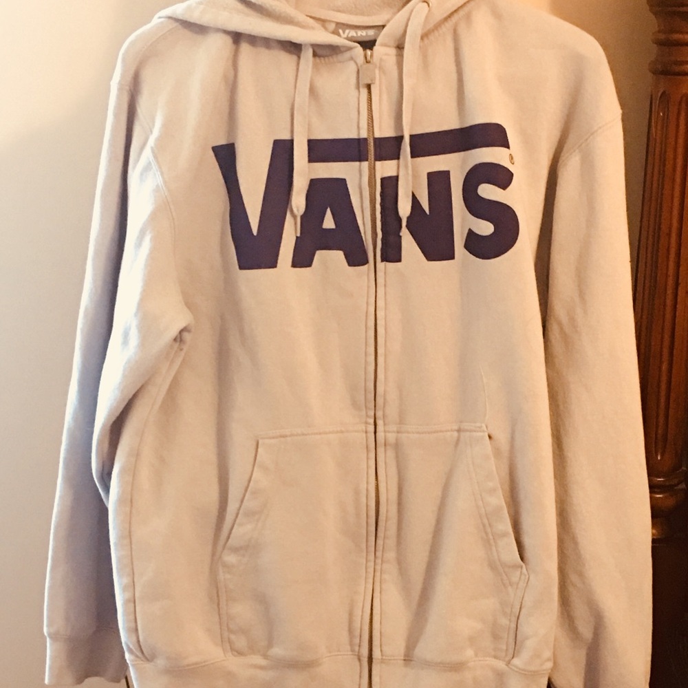 Vans large zip up hoodie.