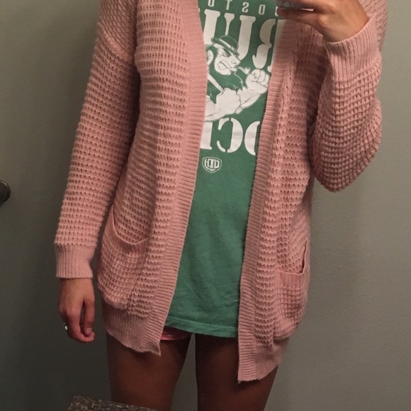 Light pink knit cardigan - Picture 2 of 3