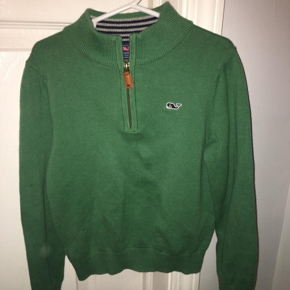 Vineyard Vines Boys Quarter Zip Sweater
