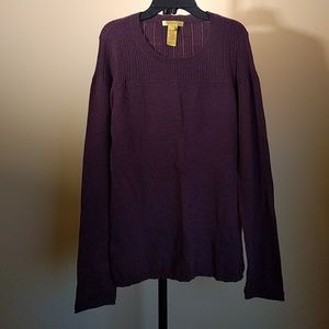 Cashmere/wool blend plum colored sweater