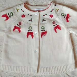 Vintage-looking Christmas/Holiday cardigan