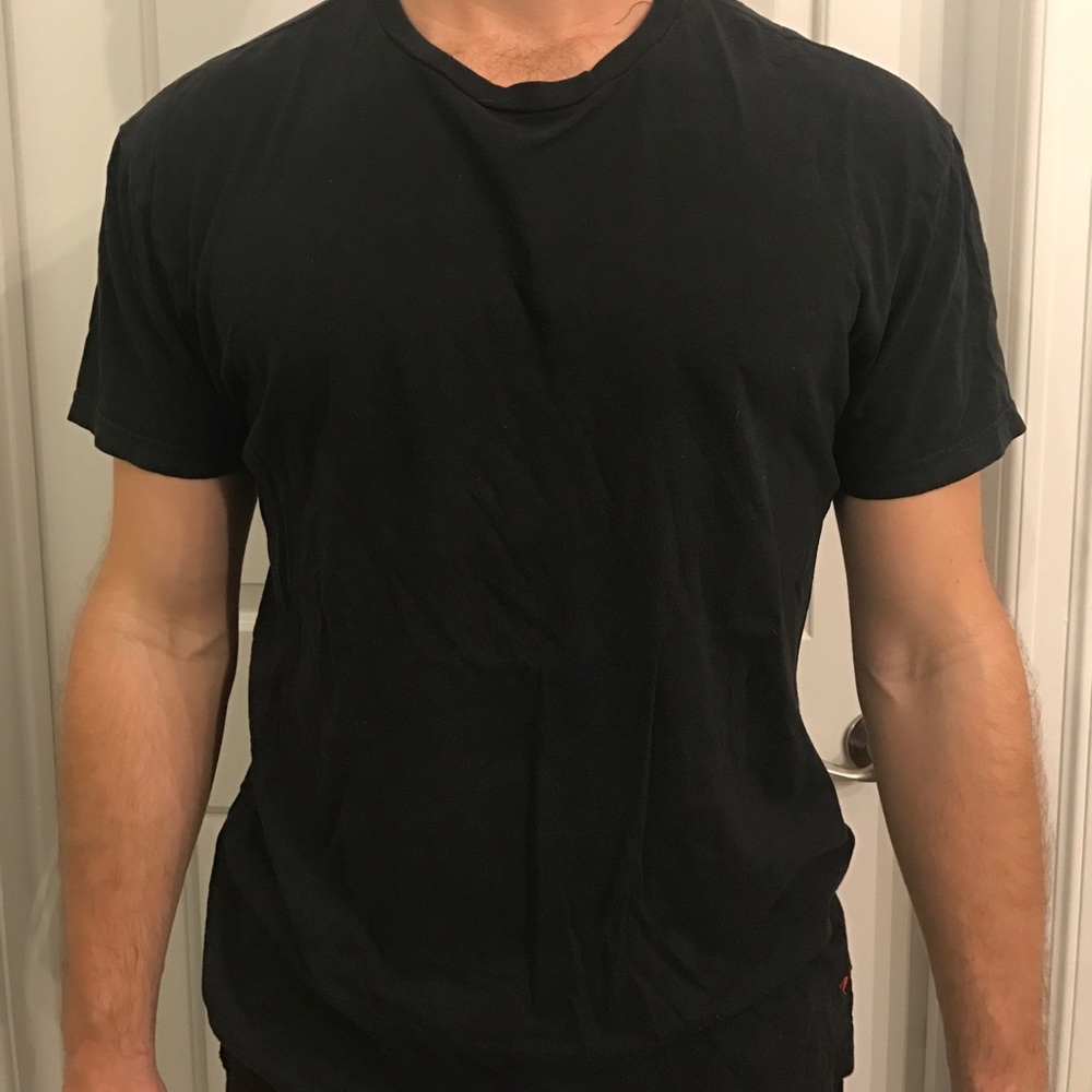 Black polo t shirt. Size L.