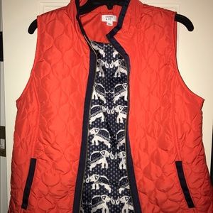 Crown and Ivy Orange Vest