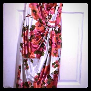 Floral silky dress