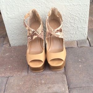 Jessica Simpson peep toe wedge