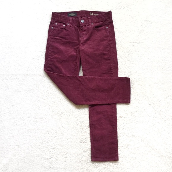 J. Crew Pants - J. Crew Mulberry/Wine Matchstick Cords