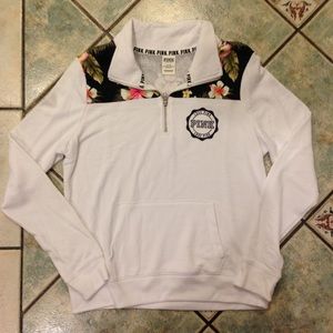 NWOT lightweight VS Pink zip sweatshirt sz Medium