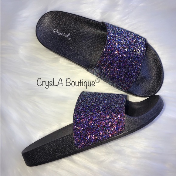 🎉LAST 🎉🔥NEW🔥 ✨Glitter Slides✨ - Picture 2 of 4