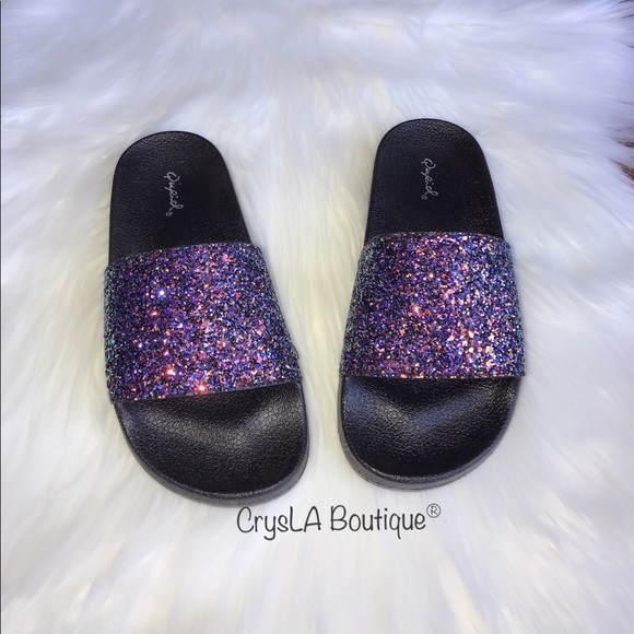 🎉LAST 🎉🔥NEW🔥 ✨Glitter Slides✨ - Picture 3 of 4