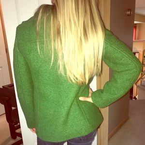 Kelly green car coat