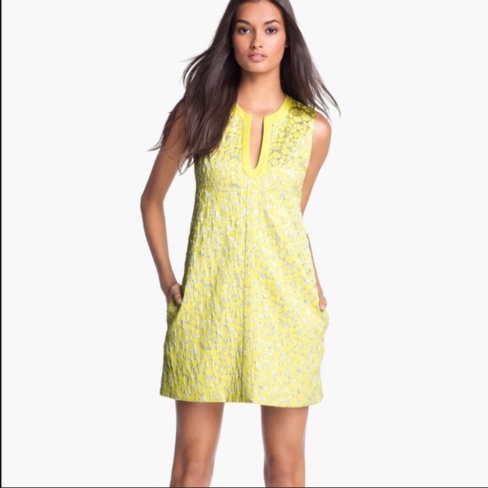 Diane Von furstenberg yellow Sandine dress