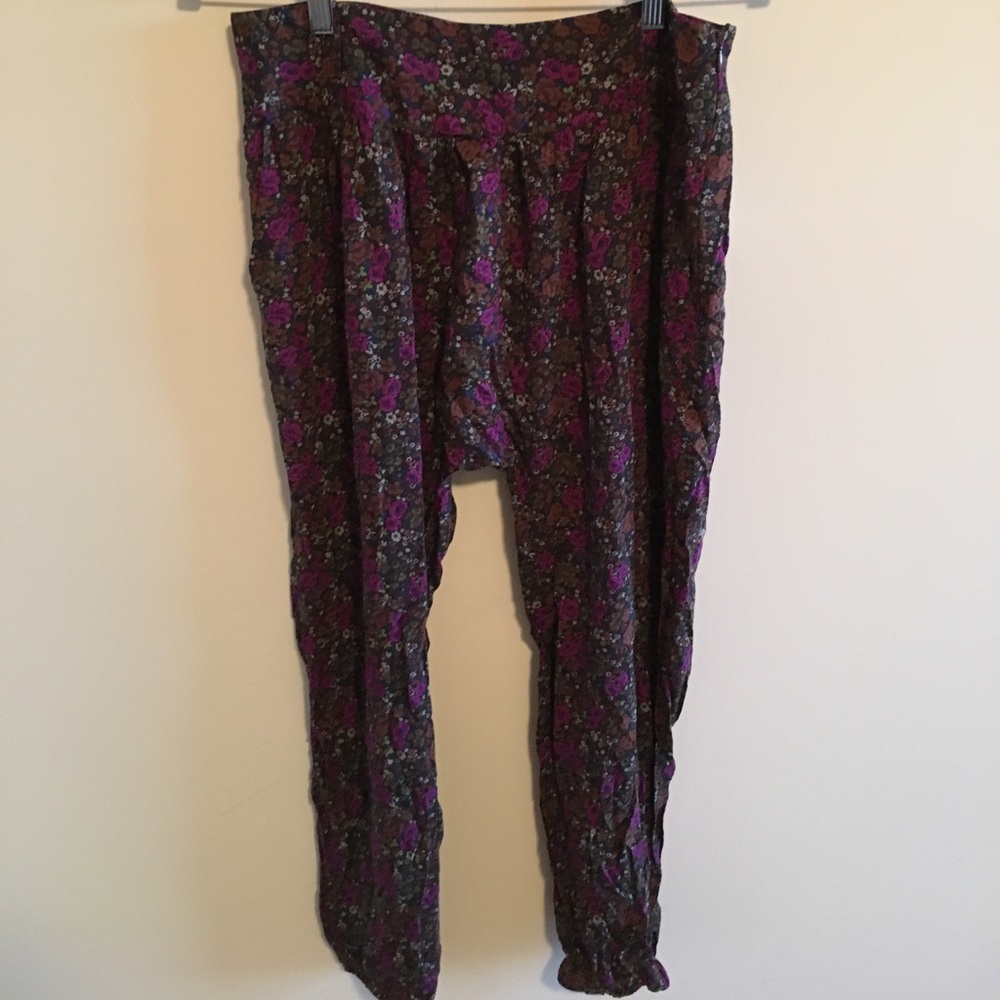 Flower Printed Jogger Pants