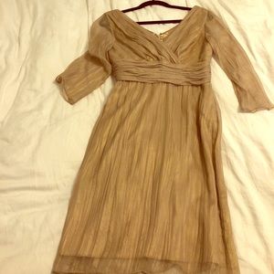 Beautiful gold TAHARI dress