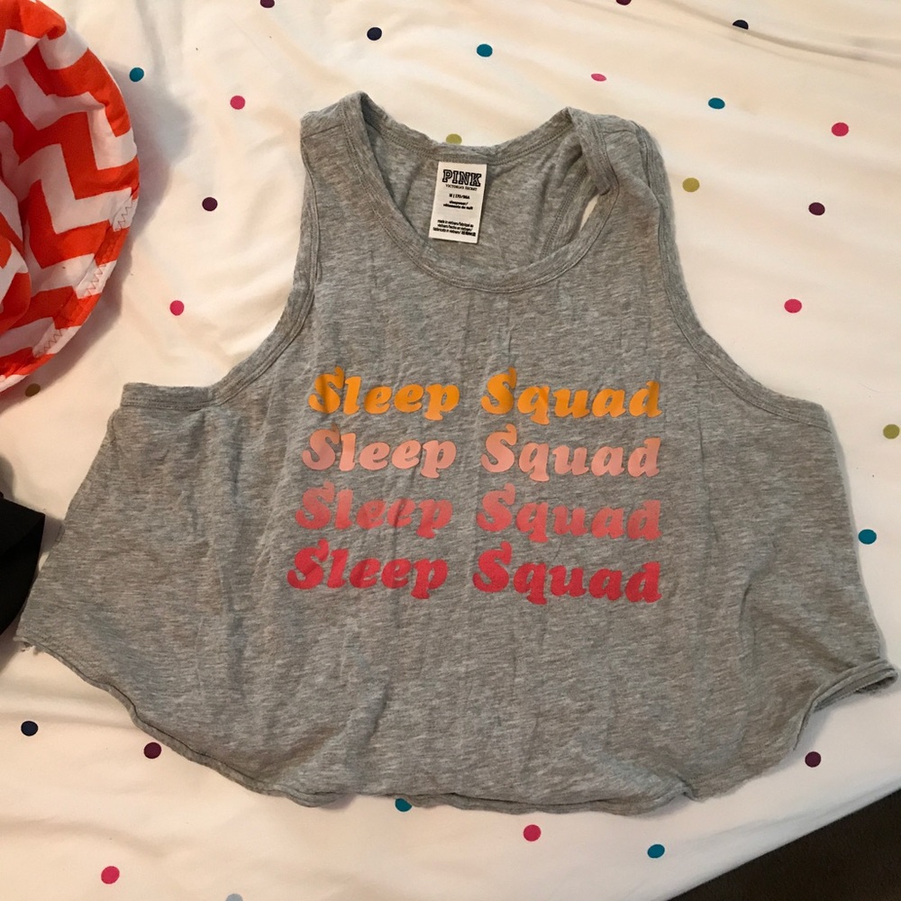 Victoria secret pink sleep crop top