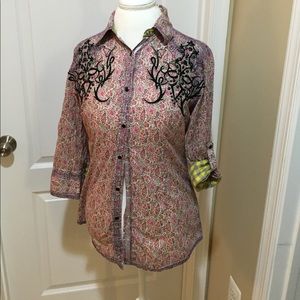 Roar women's country shirt, size L