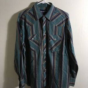Wrangler Long Sleeve Western Shirt